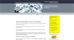 Desktop Screenshot of downloadresumetemplates.com